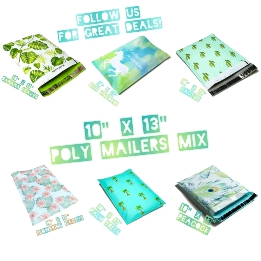 240 Mix 10x13 Poly Mailers (40 ea) - Picture 1 of 7